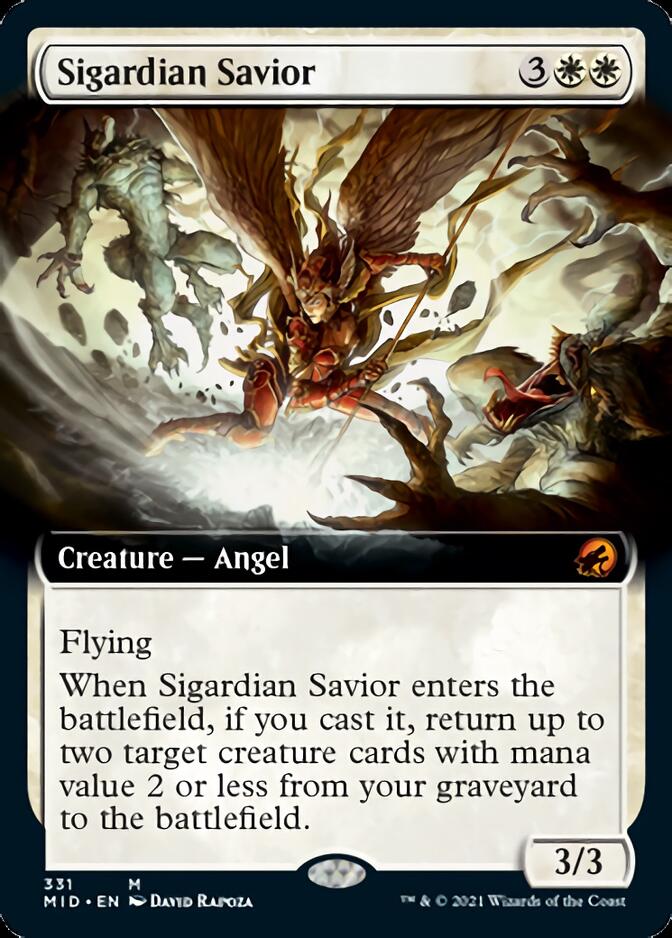 Sigardian Savior (Extended Art) [Innistrad: Midnight Hunt] | Shuffle n Cut Hobbies & Games