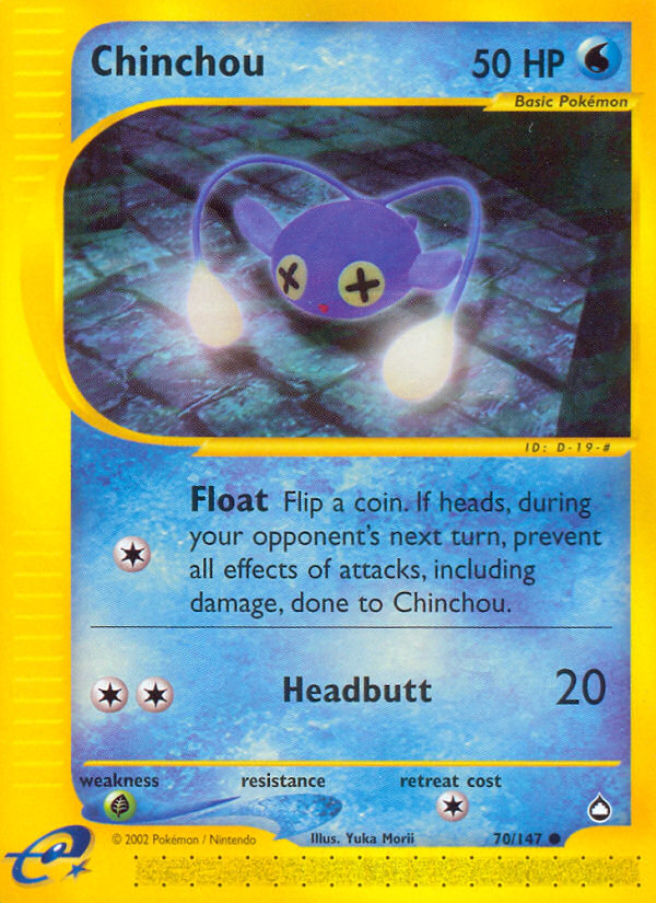 Chinchou (70/147) [Aquapolis] | Shuffle n Cut Hobbies & Games