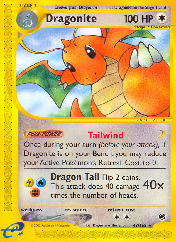 Dragonite (43/165) [Expedition: Base Set] | Shuffle n Cut Hobbies & Games