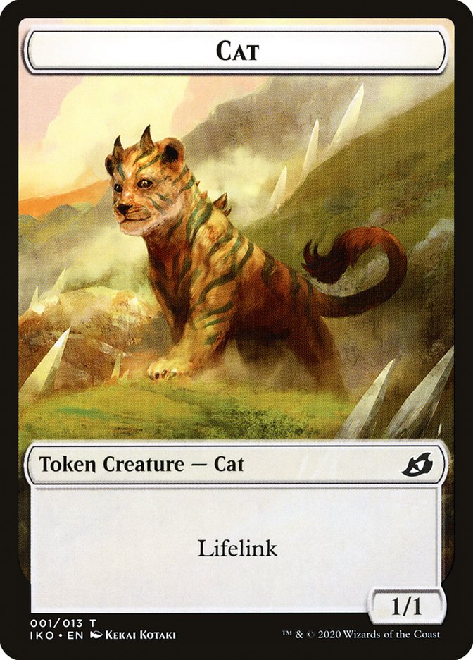 Cat Token [Ikoria: Lair of Behemoths Tokens] | Shuffle n Cut Hobbies & Games