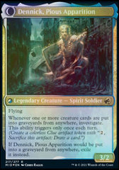 Dennick, Pious Apprentice // Dennick, Pious Apparition [Innistrad: Midnight Hunt Prerelease Promos] | Shuffle n Cut Hobbies & Games