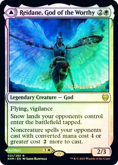 Reidane, God of the Worthy // Valkmira, Protector's Shield [Kaldheim Prerelease Promos] | Shuffle n Cut Hobbies & Games