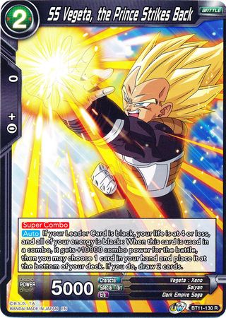 SS Vegeta, the Prince Strikes Back [BT11-130] | Shuffle n Cut Hobbies & Games