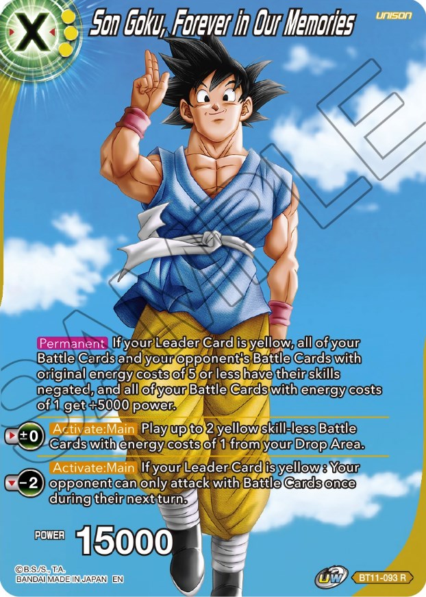 Son Goku, Forever in Our Memories (BT11-093) [Theme Selection: History of Son Goku] | Shuffle n Cut Hobbies & Games