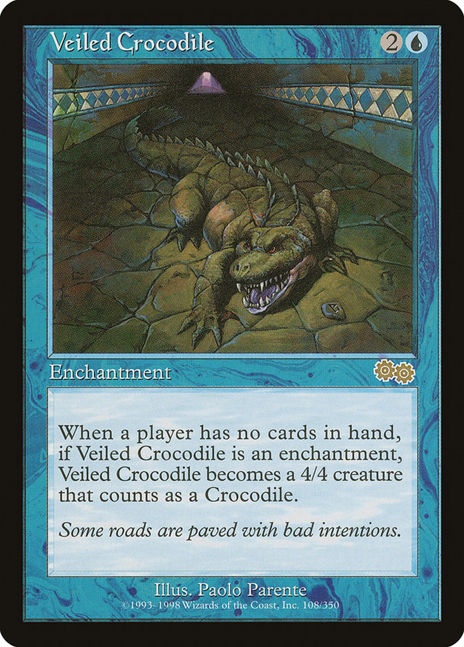 Veiled Crocodile [Urza's Saga] | Shuffle n Cut Hobbies & Games