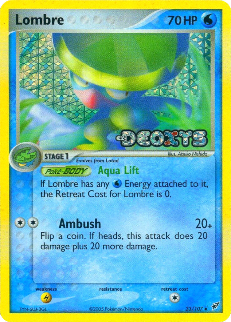 Lombre (33/107) (Stamped) [EX: Deoxys] | Shuffle n Cut Hobbies & Games