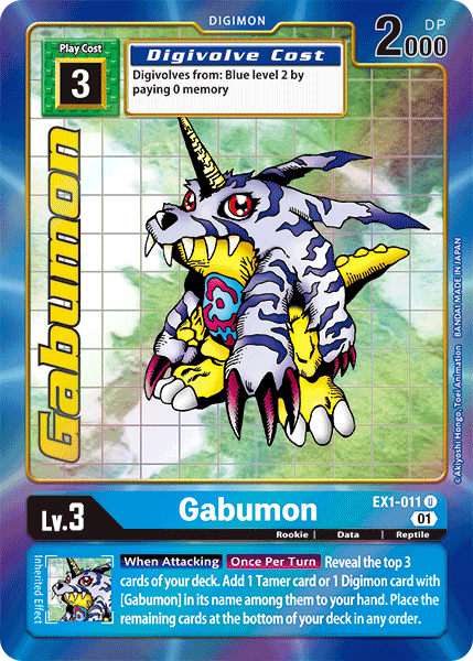 Gabumon [EX1-011] (Alternate Art) [Classic Collection] | Shuffle n Cut Hobbies & Games