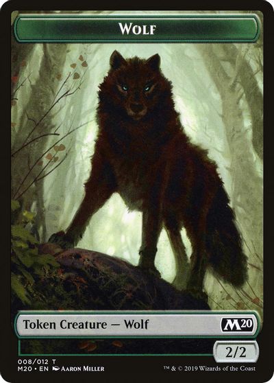 Wolf Double-Sided Token [Challenger Decks 2020 Tokens] | Shuffle n Cut Hobbies & Games