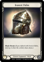 Ironrot Helm [WTR155-C] Alpha Print Cold Foil | Shuffle n Cut Hobbies & Games