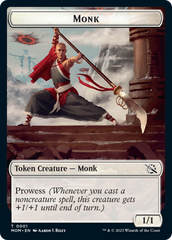 Monk // Zombie Double-Sided Token [March of the Machine Tokens] | Shuffle n Cut Hobbies & Games