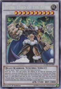 Thor, Lord of the Aesir [LC5D-EN189] Secret Rare | Shuffle n Cut Hobbies & Games