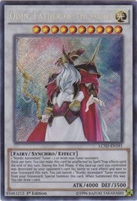 Odin, Father of the Aesir [LC5D-EN191] Secret Rare | Shuffle n Cut Hobbies & Games