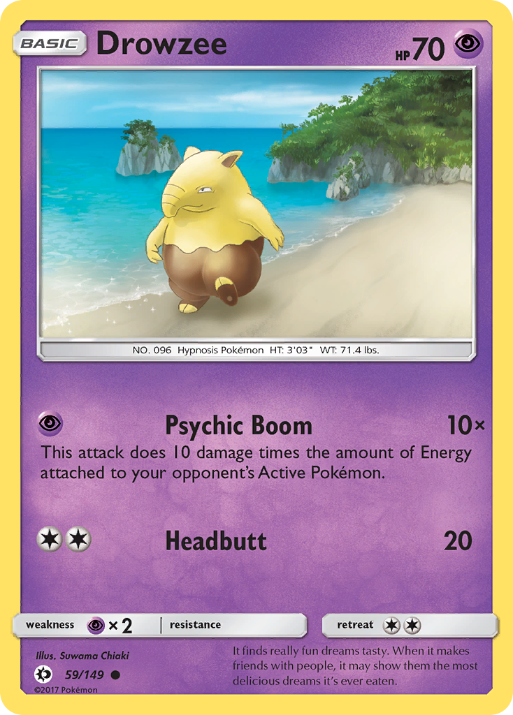 Drowzee (59/149) [Sun & Moon: Base Set] | Shuffle n Cut Hobbies & Games