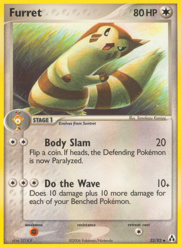 Furret (33/92) [EX: Legend Maker] | Shuffle n Cut Hobbies & Games