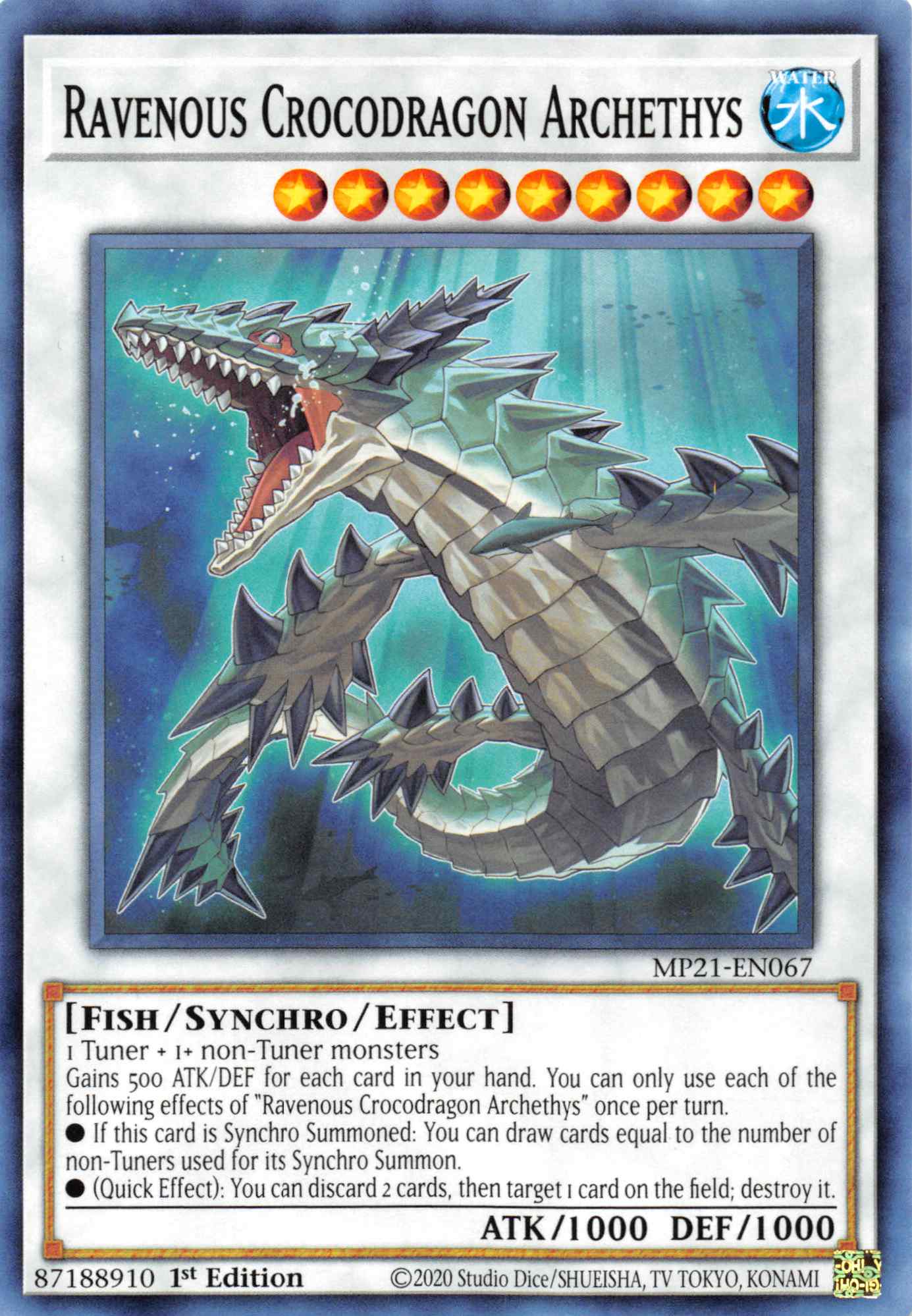 Ravenous Crocodragon Archethys [MP21-EN067] Common | Shuffle n Cut Hobbies & Games