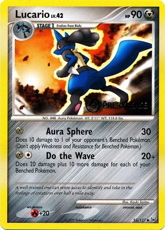 Lucario (53/127) (Prerelease Promo) [Diamond & Pearl: Black Star Promos] | Shuffle n Cut Hobbies & Games