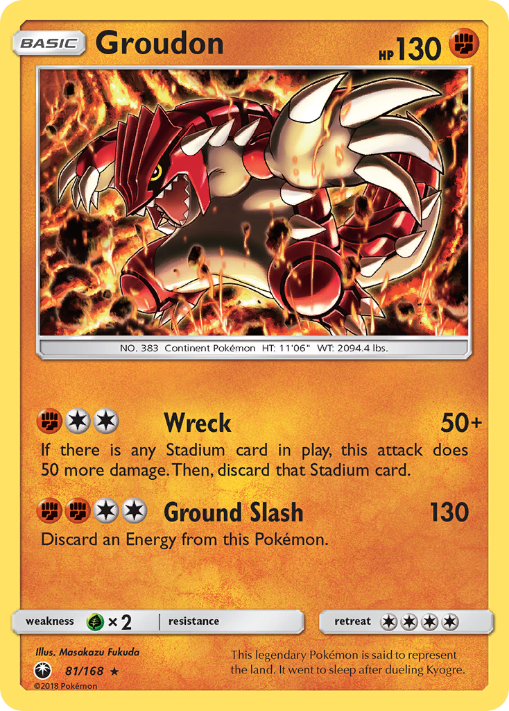 Groudon (81/168) [Sun & Moon: Celestial Storm] | Shuffle n Cut Hobbies & Games