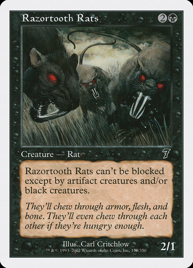 Razortooth Rats [Seventh Edition] | Shuffle n Cut Hobbies & Games