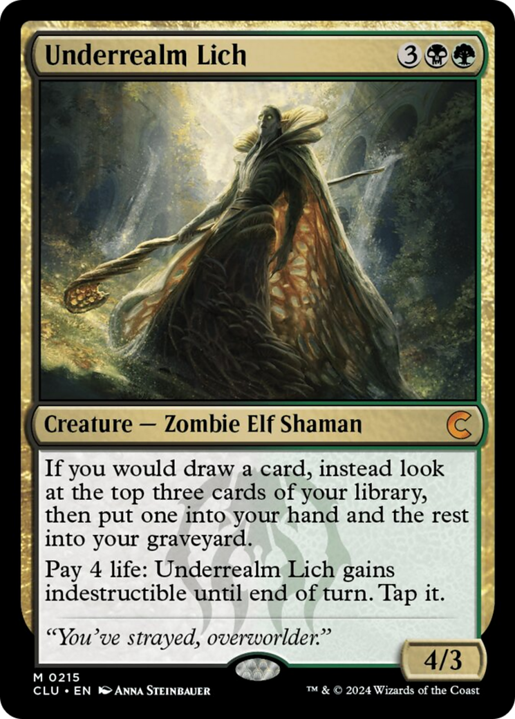 Underrealm Lich [Ravnica: Clue Edition] | Shuffle n Cut Hobbies & Games