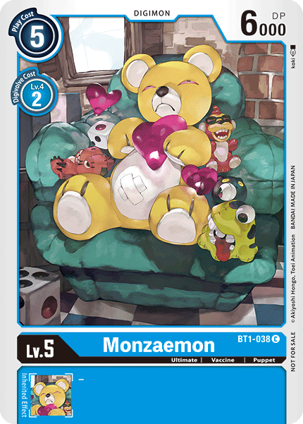 Monzaemon [BT1-038] (Tournament Pack) [Release Special Booster Ver.1.0 Promos] | Shuffle n Cut Hobbies & Games