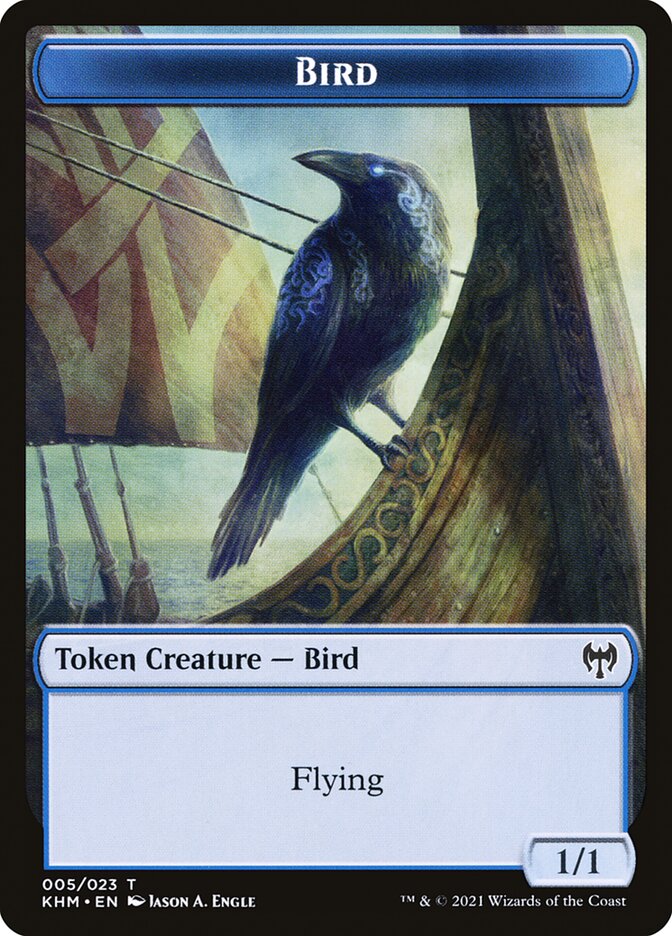 Treasure // Bird Double-Sided Token [Kaldheim Tokens] | Shuffle n Cut Hobbies & Games