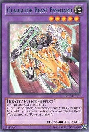 Gladiator Beast Essedarii (Blue) [DL18-EN010] Rare | Shuffle n Cut Hobbies & Games