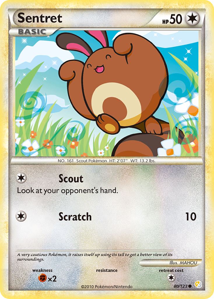 Sentret (80/123) [HeartGold & SoulSilver: Base Set] | Shuffle n Cut Hobbies & Games