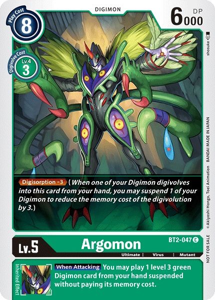 Argomon [BT2-047] (Alternate Art) [Release Special Booster Ver.1.5] | Shuffle n Cut Hobbies & Games