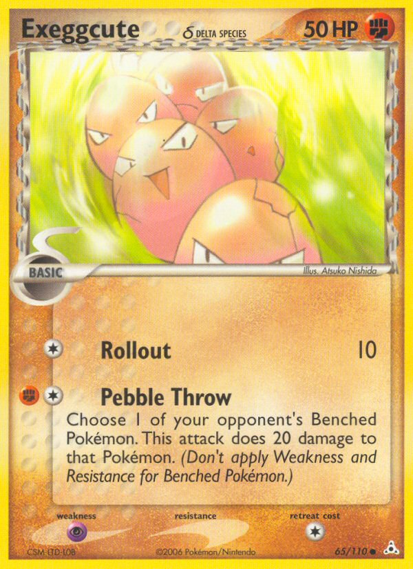 Exeggcute (65/110) (Delta Species) [EX: Holon Phantoms] | Shuffle n Cut Hobbies & Games