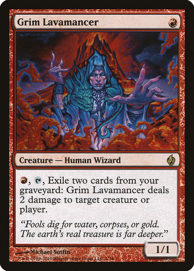 Grim Lavamancer [Premium Deck Series: Fire and Lightning] | Shuffle n Cut Hobbies & Games