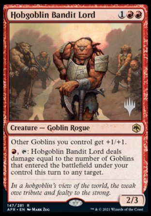 Hobgoblin Bandit Lord (Promo Pack) [Dungeons & Dragons: Adventures in the Forgotten Realms Promos] | Shuffle n Cut Hobbies & Games