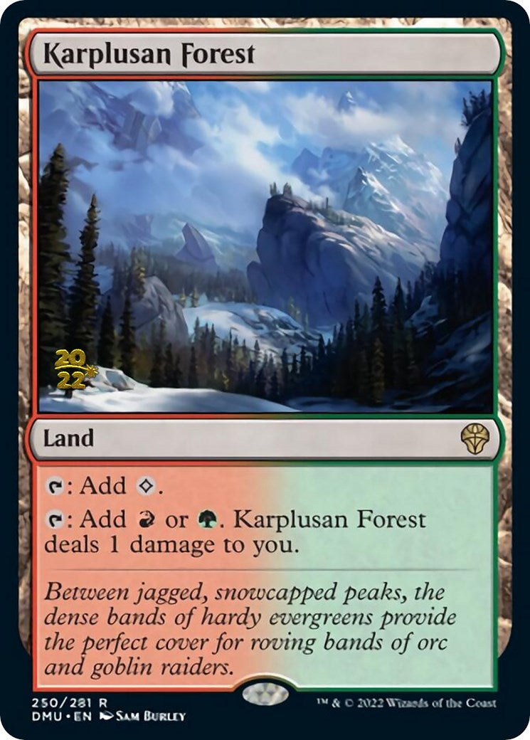 Karplusan Forest [Dominaria United Prerelease Promos] | Shuffle n Cut Hobbies & Games