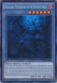 Malacoda, Netherlord of the Burning Abyss [SECE-EN085] Ghost Rare | Shuffle n Cut Hobbies & Games