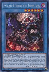 Malacoda, Netherlord of the Burning Abyss [SECE-EN085] Secret Rare | Shuffle n Cut Hobbies & Games