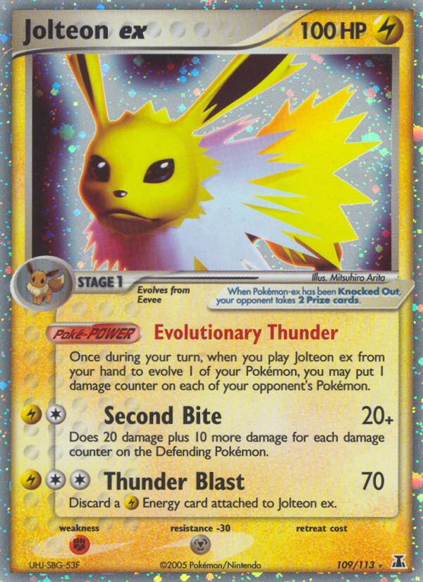 Jolteon ex (109/113) [EX: Delta Species] | Shuffle n Cut Hobbies & Games