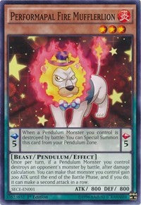 Performapal Fire Mufflerlion [SECE-EN001] Common | Shuffle n Cut Hobbies & Games