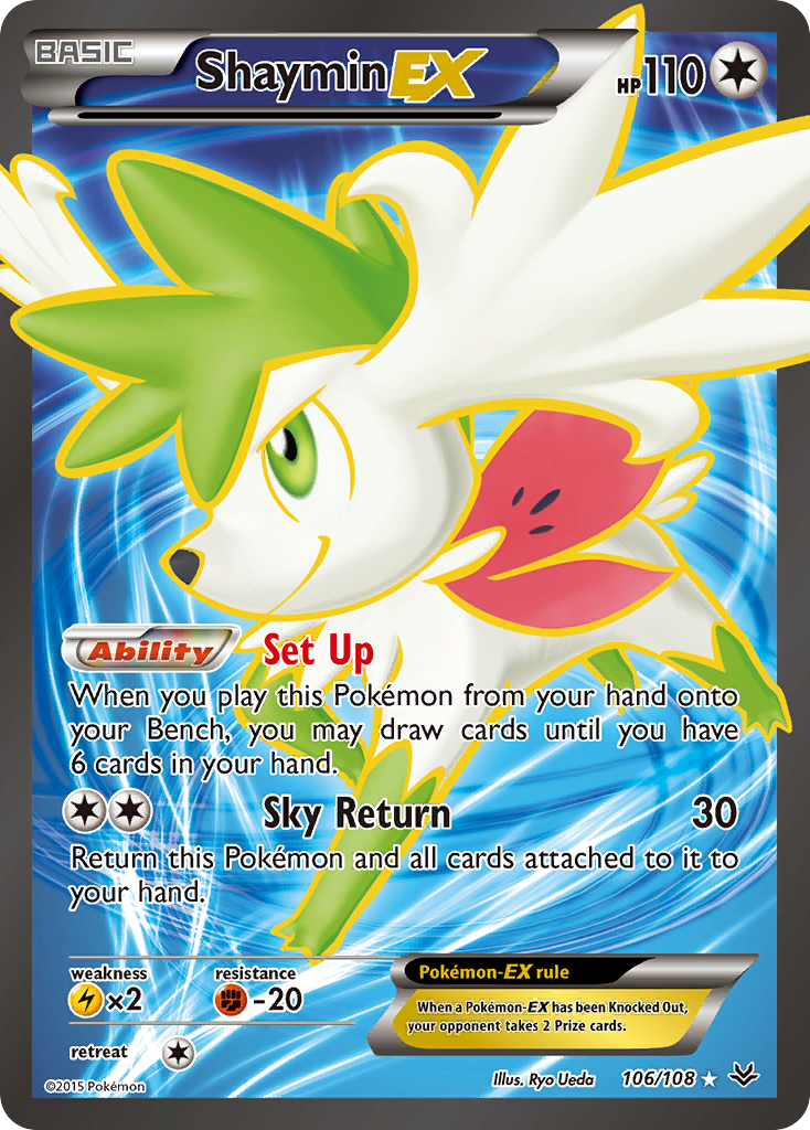 Shaymin EX (106/108) [XY: Roaring Skies] | Shuffle n Cut Hobbies & Games