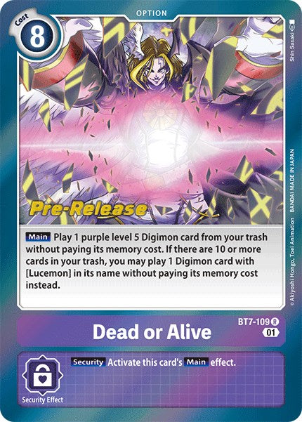 Dead or Alive [BT7-109] [Next Adventure Pre-Release Cards] | Shuffle n Cut Hobbies & Games