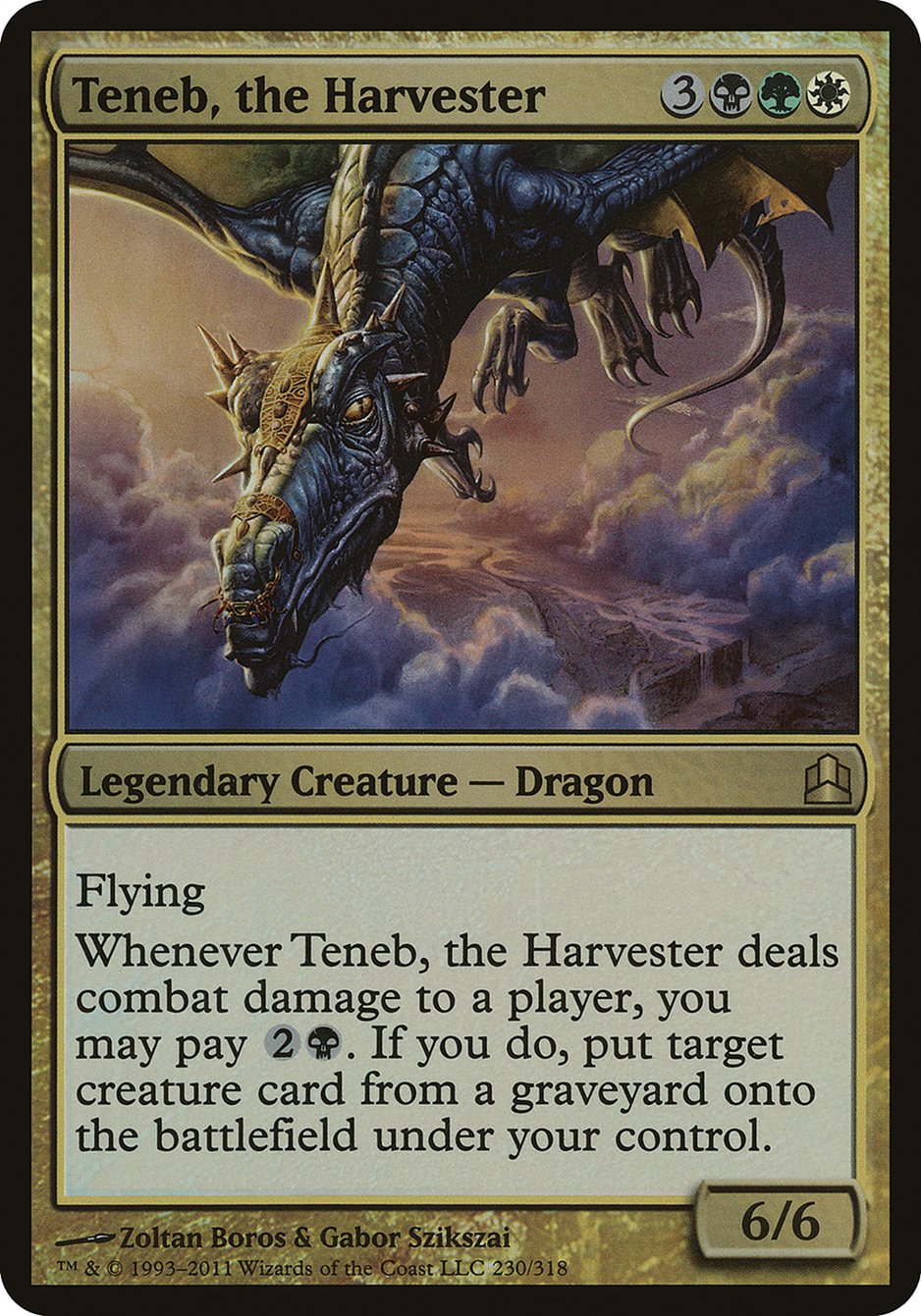 Teneb, the Harvester (Oversized) [Commander 2011 Oversized] | Shuffle n Cut Hobbies & Games