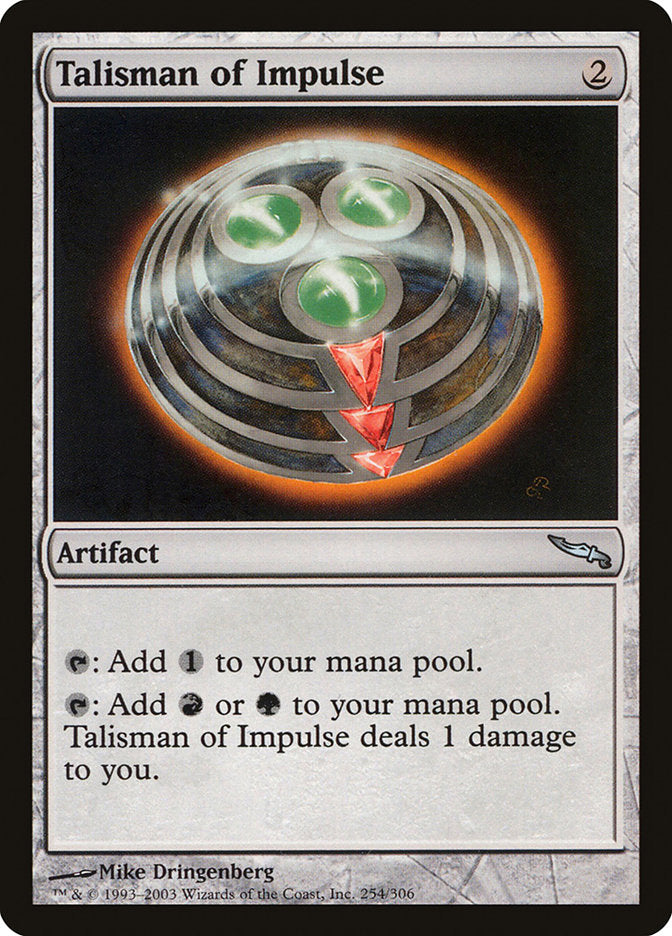 Talisman of Impulse [Mirrodin] | Shuffle n Cut Hobbies & Games