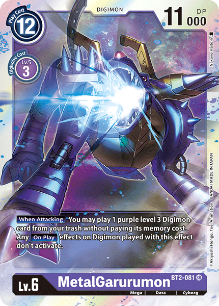 MetalGarurumon [BT2-081] [Release Special Booster Ver.1.0] | Shuffle n Cut Hobbies & Games