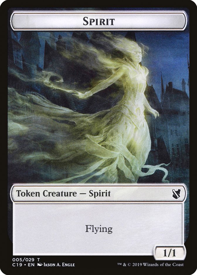 Spirit Token [Commander 2019 Tokens] | Shuffle n Cut Hobbies & Games