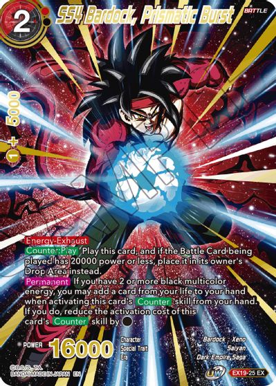 SS4 Bardock, Prismatic Burst [EX19-25] | Shuffle n Cut Hobbies & Games