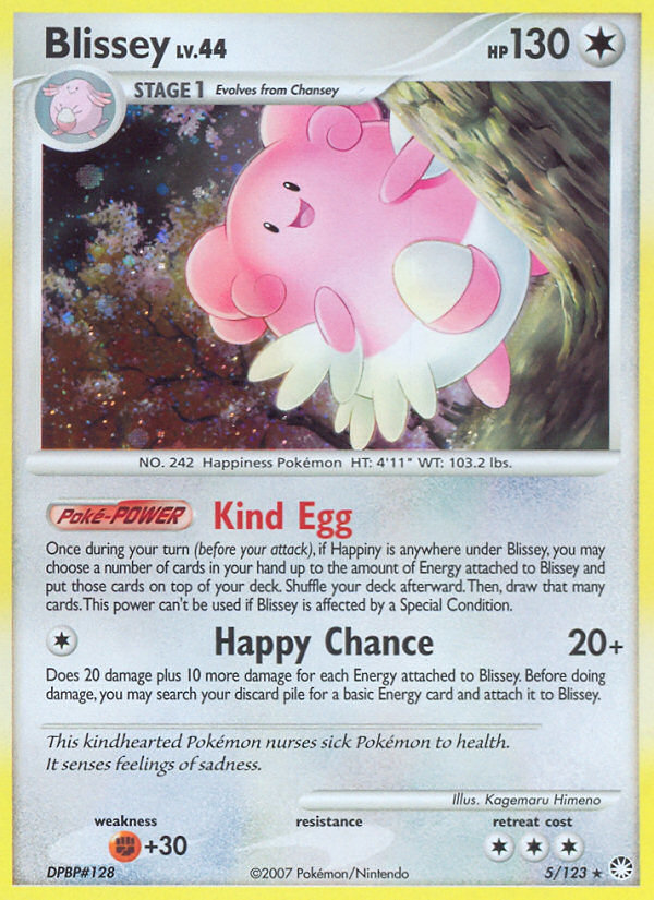 Blissey (5/123) [Diamond & Pearl: Mysterious Treasures] | Shuffle n Cut Hobbies & Games