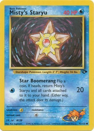 Misty's Staryu (92/132) [Gym Challenge Unlimited] | Shuffle n Cut Hobbies & Games