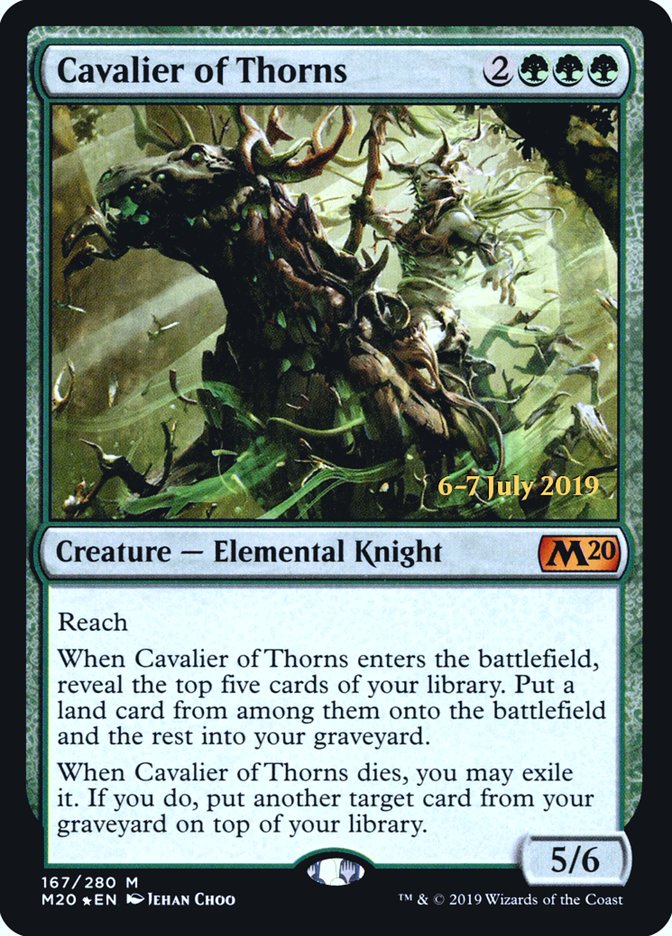 Cavalier of Thorns [Core Set 2020 Prerelease Promos] | Shuffle n Cut Hobbies & Games