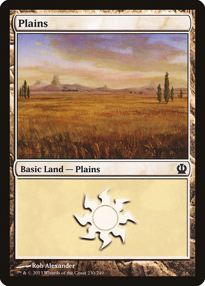 Plains (230) [Theros] | Shuffle n Cut Hobbies & Games