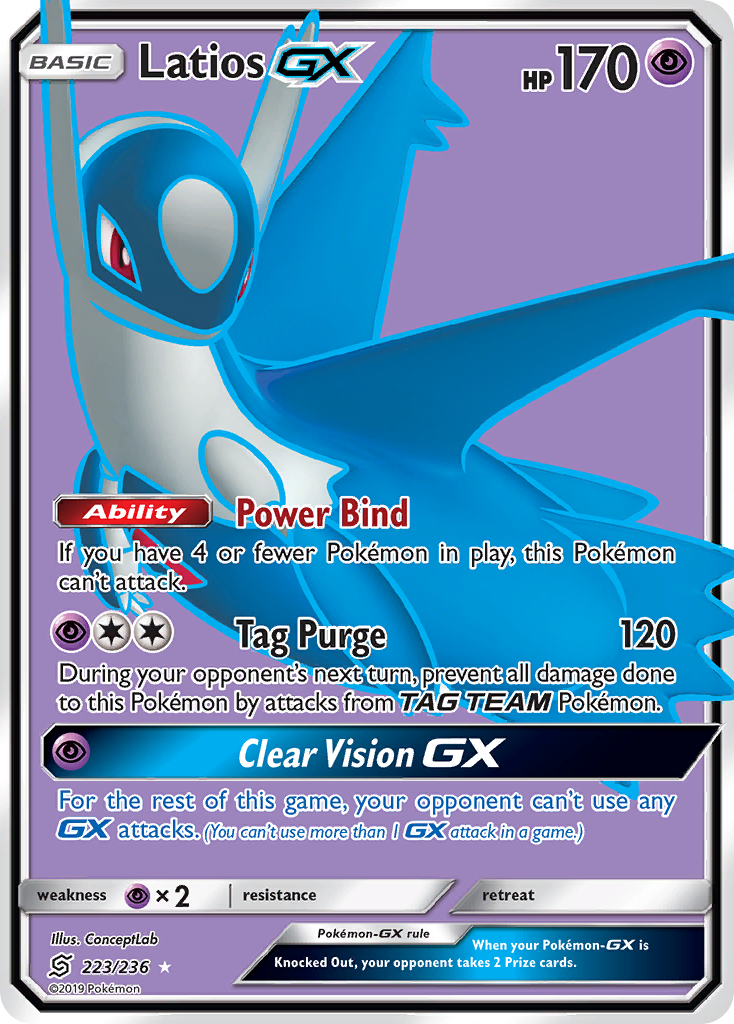 Latios GX (223/236) [Sun & Moon: Unified Minds] | Shuffle n Cut Hobbies & Games