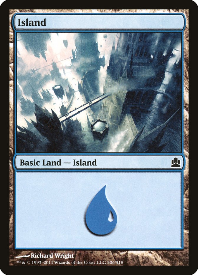 Island (306) [Commander 2011] | Shuffle n Cut Hobbies & Games