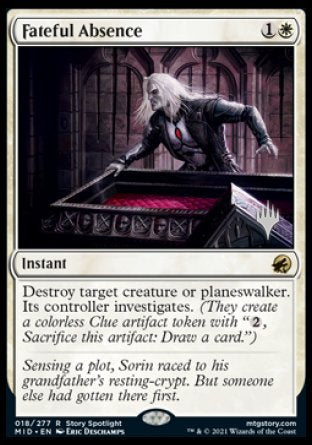 Fateful Absence (Promo Pack) [Innistrad: Midnight Hunt Promos] | Shuffle n Cut Hobbies & Games